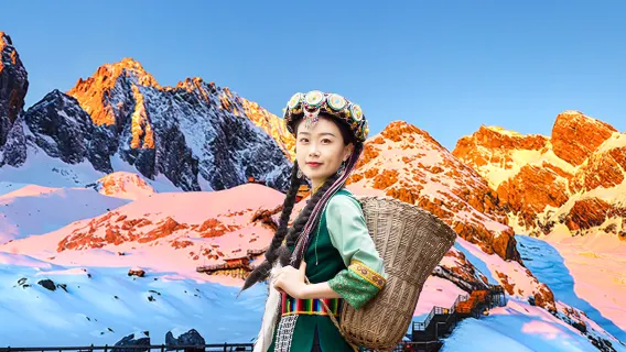 Excursion d'une journée à Lijiang Yulong Snow Mountain + Blue Moon Valley + Montagne d'Or du Soleil [Groupe de 8 personnes | Billet garanti + Bouteille d'oxygène]