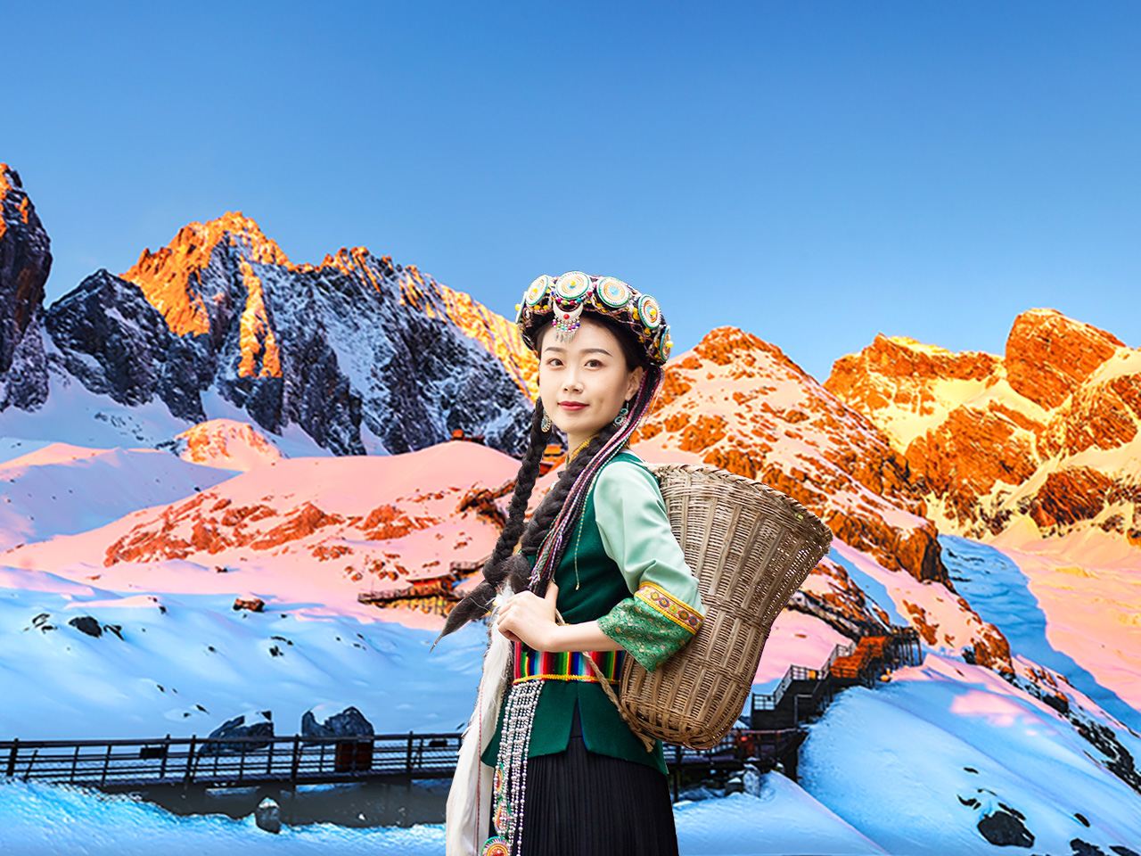 麗江 玉龍雪山+藍月谷+日照金山 ワンデーツアー【8人団体公式チケット・チケット争奪戦不要】