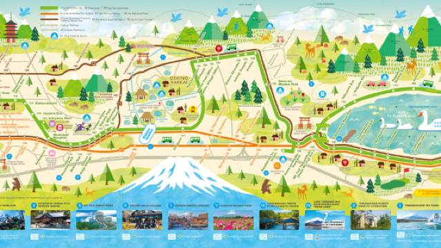 ฟูจิคิว รถบัส PASS|ตั๋วรถบัสท่องเที่ยวรอบฟูจิโยชิดะ โอชิโนะ และทะเลสาบยามานากะ [เลือกได้ระหว่าง DayPass 1 วัน/2 วัน]