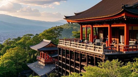 Lawatan sewa peribadi pelayaran Maizuru | Kuil Kiyomizu-dera + Kuil Fushimi Inari Taisha | Pemandu berbahasa Cina | Boleh disesuaikan