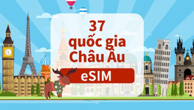 eSIM 5G tại 37 quốc gia châu Âu | Gói cước hàng ngày/toàn thời gian | 1-30 ngày | Thanh toán hàng ngày | Mã QR