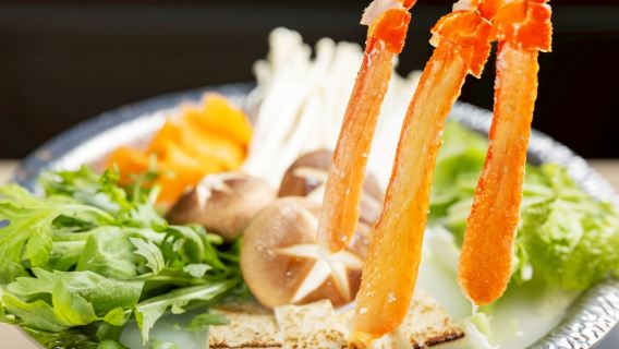 [Nikmati sepuasnya◆Pakej makan sepuasnya ketam salji asli] Ketam salji sebagai hidangan utama, disertai daging, sayuran, sushi dan 94 hidangan istimewa- Ketam Perak Namba Hashicho