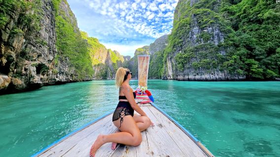 Ab Phi Phi: Private 6-Stunden-Longtail-Bootstour zur Maya Bay mit Schnorcheln