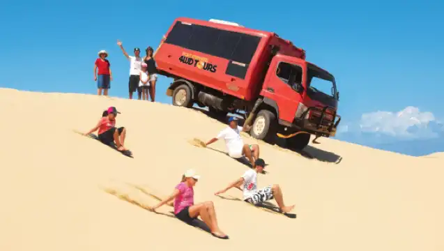 雪梨史蒂芬斯港一日遊普通話司導覽海豚滑沙看無額外費用