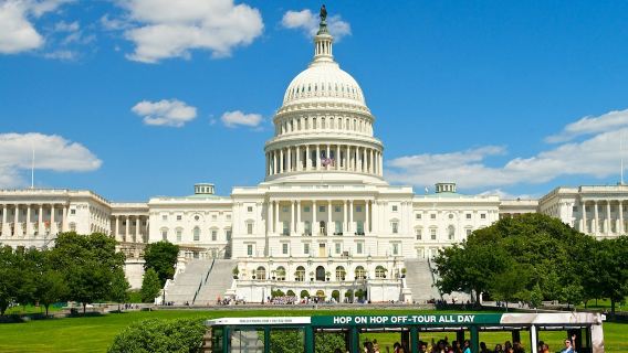 Washington DC & Arlington Nationalfriedhof: Hop-on-Hop-off-Trolley-Tour