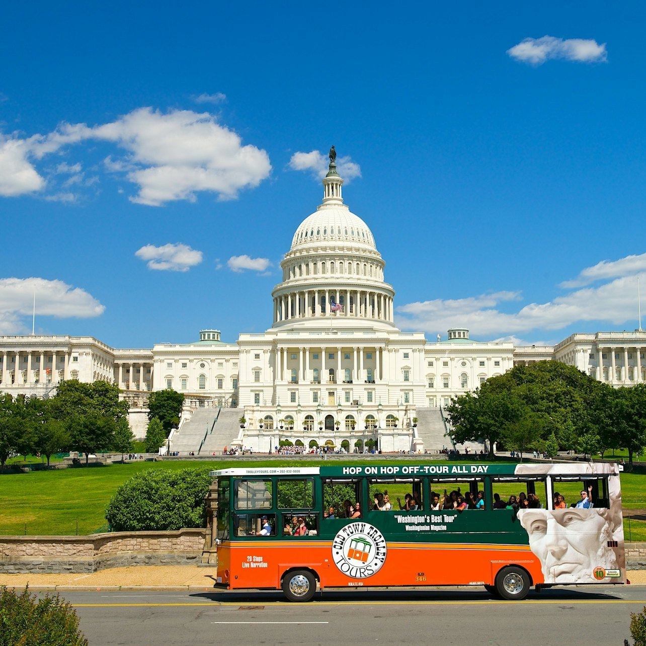 華盛頓特區和阿靈頓國家公墓：隨上隨下觀光電車之旅