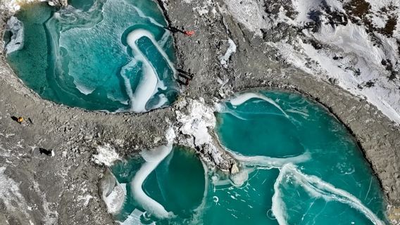 【蘭州出發】崗什卡雪峰景區+大本營+七彩瀑布+連心湖一日遊