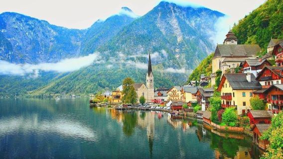 奧地利維也納來回+哈爾施塔特湖+小鎮+市集廣場-普通話包車團