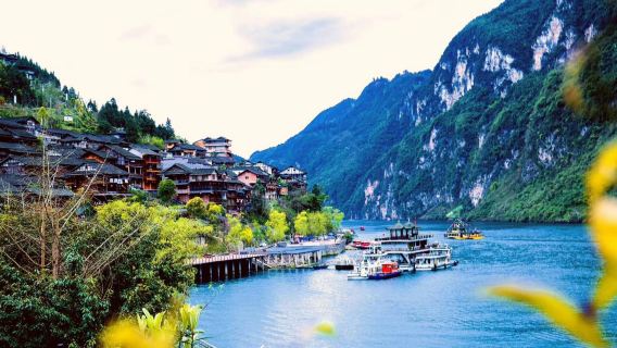 Chongqing: Chiyou Jiuli City, Wujiang Art Gallery, and Gongtan Ancient Town Day Tour (Chinese-Speaking Group)