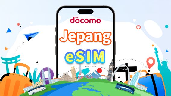 Jepang | Docomo 4G eSIM | Paket Harian | Internet Kecepatan Tinggi | Tidak Perlu Kartu SIM | Natural Day | Kode QR