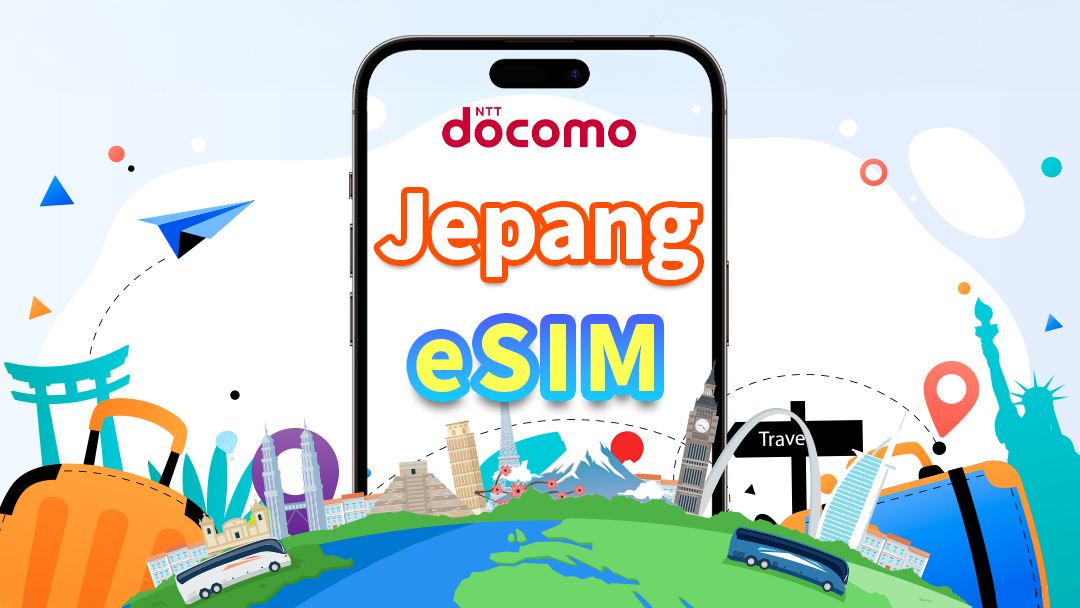 Jepang | Docomo 4G eSIM | Paket Harian | Internet Kecepatan Tinggi | Tidak Perlu Kartu SIM | Natural Day | Kode QR