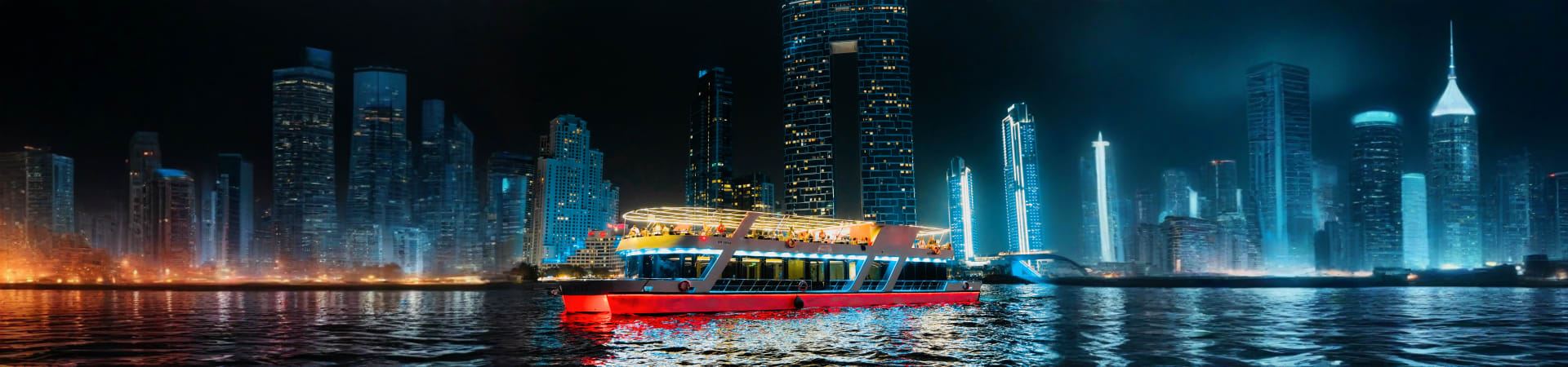 Crociera culinaria esclusiva a Dubai Marina con buffet internazionale e musica dal vivo