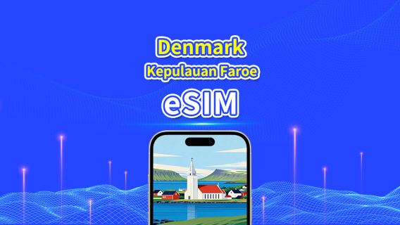 eSIM Denmark + Kepulauan Faro | 5G/4G | Paket data harian/total | 1-30 hari | Penagihan 24 jam | kode QR