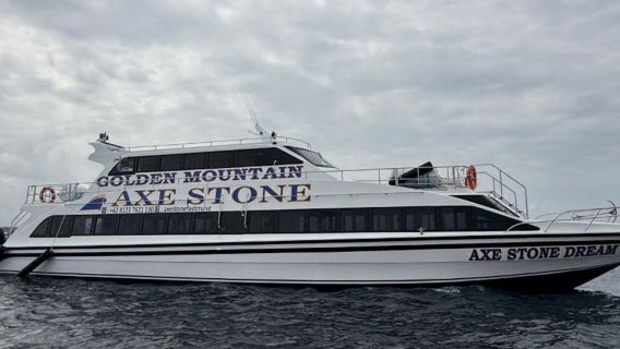 Biglietto per la barca per Nusa Penida [biglietto per la barca sola andata per Nusa Penida, biglietto per la barca andata e ritorno per Nusa Penida] Axestone Fastboat - Viaggio rapido e diretto · Sicuro e senza preoccupazioni · Flessibilità nella pianificazione