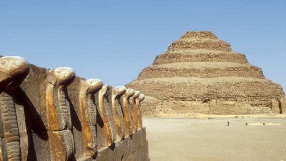 From Cairo & Giza: Full-Day Pyramids of Giza, Sphinx, Saqqara & Memphis Tour with BBQ Lunch