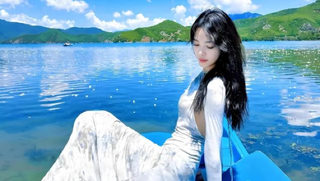 Lijiang ◆ Lugu Lake "Hiburan tulen • Teluk Dewi + Pemandangan 360° sekitar tasik + 50 minit mendayung ke pulau"