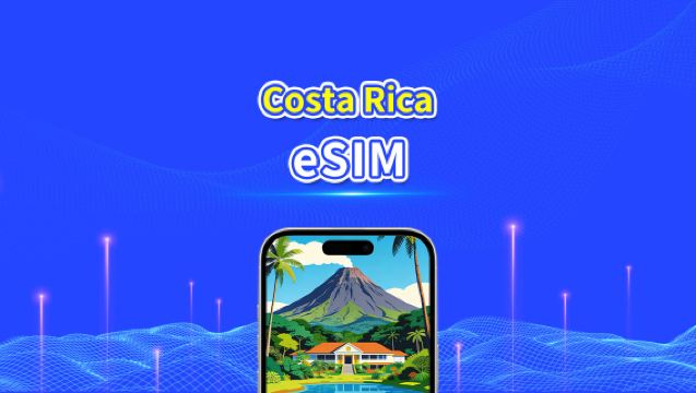 Costa Rica eSIM | 4G | Dagelijks/Totaal Datapakket | 1–30 dagen | 24-Uurs Facturering | QR-code
