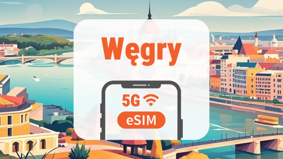 Węgry 5G eSIM | Podwójna sieć • Wszystkie AI & TikTok | 1–30 dni | Kod QR