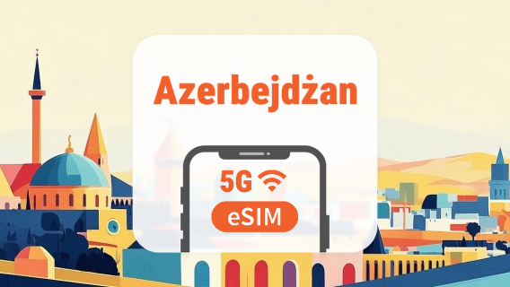 Azerbejdżan 5G eSIM | Podwójna sieć • Wszystkie AI & TikTok | 1–30 dni | Kod QR