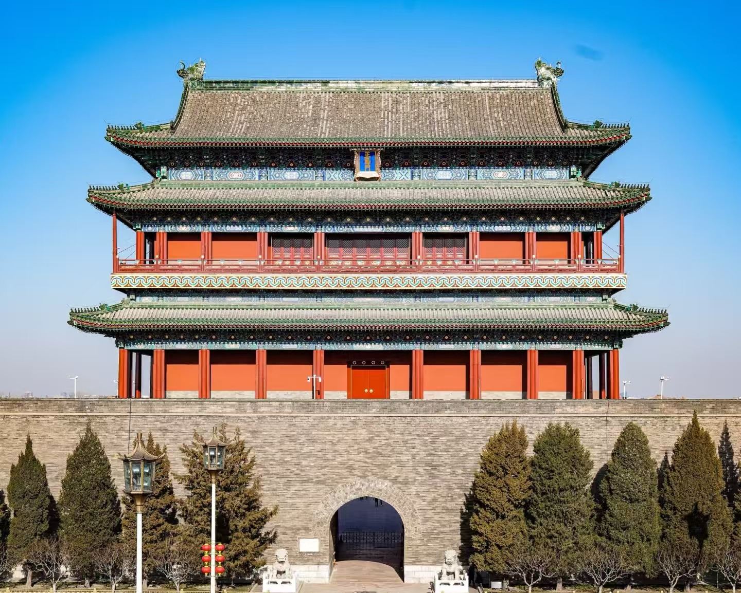 Zhengyangmen-Torturm + Tiananmen-Platz + Verbotene Stadt + Jingshan-Halb-Tagesausflug|Optionale mehrsprachige Privattour