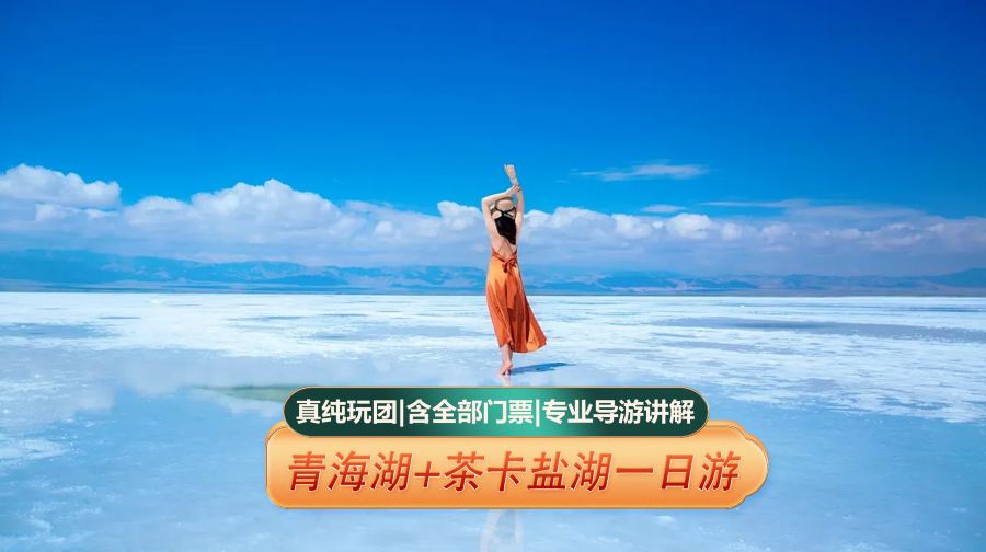 青海湖+茶卡鹽湖一日遊【天天發一價全含/真純玩團/導遊講解】