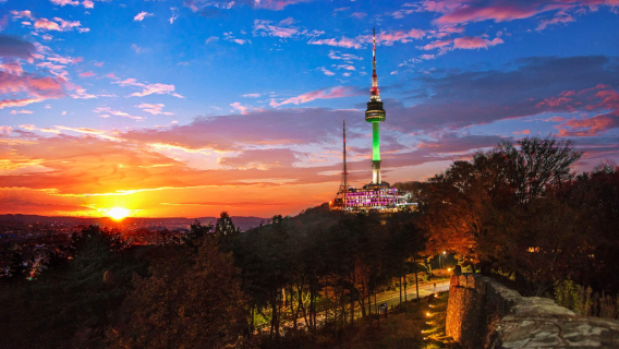 Billet aller-retour en téléphérique pour la montagne Namsan à Séoul et la plateforme d'observation de la tour N de Séoul