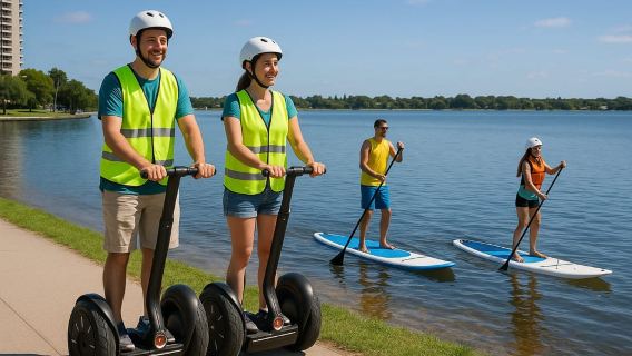 Malaga: Tour Segway tham quan Lâu đài Gibralfaro, Trường đấu bò và Cảng