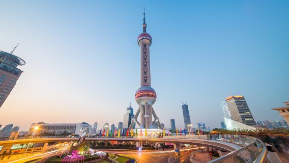 Shanghai Classic 1 day tour: Oriental Pearl TV Tower + Huangpu River cruise with Optional buffet diner
