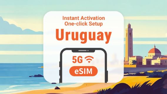 Uruguay 5G eSIM | Full AI & TikTok-åtkomst | 1–30 dagar | QR-kod