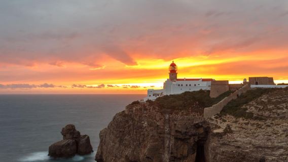 Faro pergi-balik | Lawatan Sehari Sunset Hujung Dunia & Pantai Lagos & Sagres
