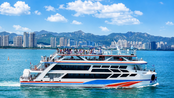 [Melayari Teluk Weihai] Laluan Selatan · Melintasi Pulau Liugong · Rumah Api · Bingkai Raksasa dan lain-lain