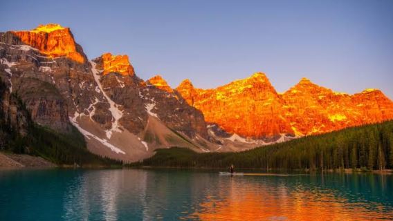 1-day round-trip tour from Canmore to Banff National Park for Moraine Lake & Lake Louise sunrise - English join-in tour