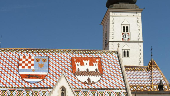Croatia Zagreb lawatan sehari|Dataran Jelacic + Gereja St. Mark (Tidak termasuk tiket)