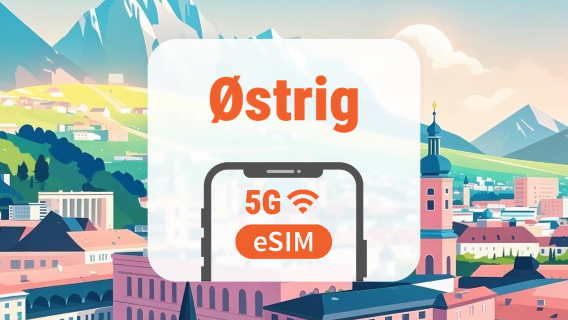 Østrig 5G eSIM | Dobbelt netværk • Alle AI & TikTok | 1–30 dage | QR-kode