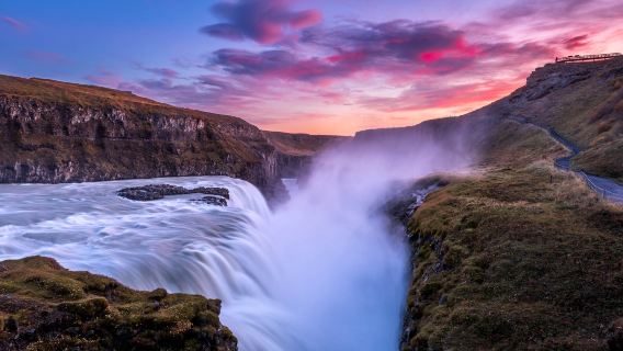 Iceland Reykjavik + Geysir and Strokkur geysers + Gullfoss waterfall + Langjökull glacier