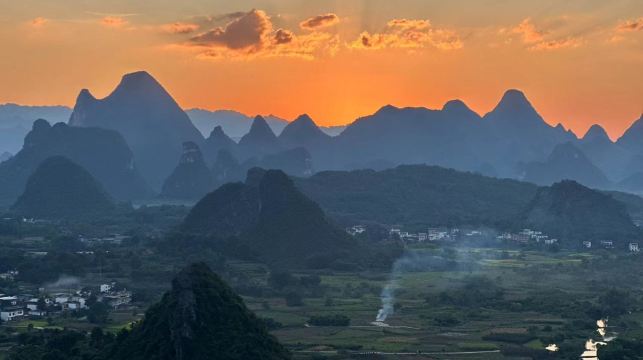 桂林：龍脊梯田及陽朔翠屏山日落日遊