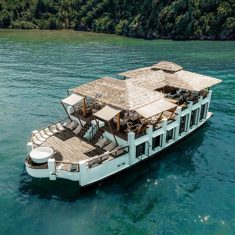 Pulau Gaya Floating Club - Stern von Sabah Mobile Meeresfreizeitpark/Panoramablick