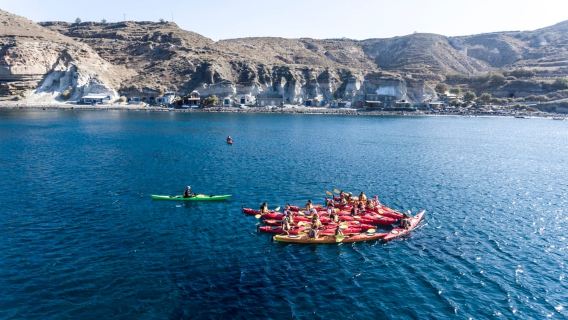 Santorini: Sea Kayaking with Light Lunch