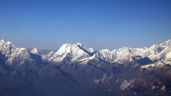 Dari Kathmandu - 1 jam Penerbangan Pemandangan Gunung Everest Nepal