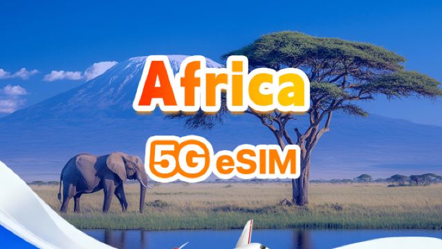 eSIM 4G/5G per l'Africa | Pacchetto giornaliero/Pacchetto totale | 500 MB/giorno - totale 30 GB | 1-30 giorni | Sistema attivo 24 ore su 24 | QR code