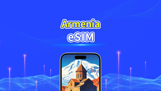 eSIM Armenia | 4G | Pakej Data Harian/Total | 1–30 hari | Pengebilan 24 Jam | Kod QR