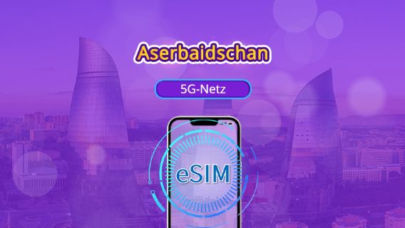Aserbaidschan | 5G eSIM | Unterstützt TikTok und ChatGPT | Tagespaket/Datenpaket | 24-Stunden-Abrechnung | 1–30 Tage | QR-Code
