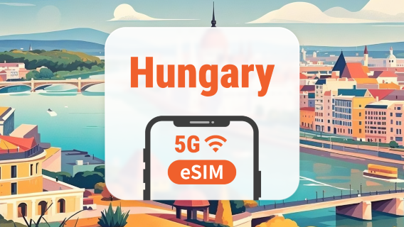 Hungary 5G eSIM | Dual Network • All AI & TikTok | 1–30 Days | QR Code