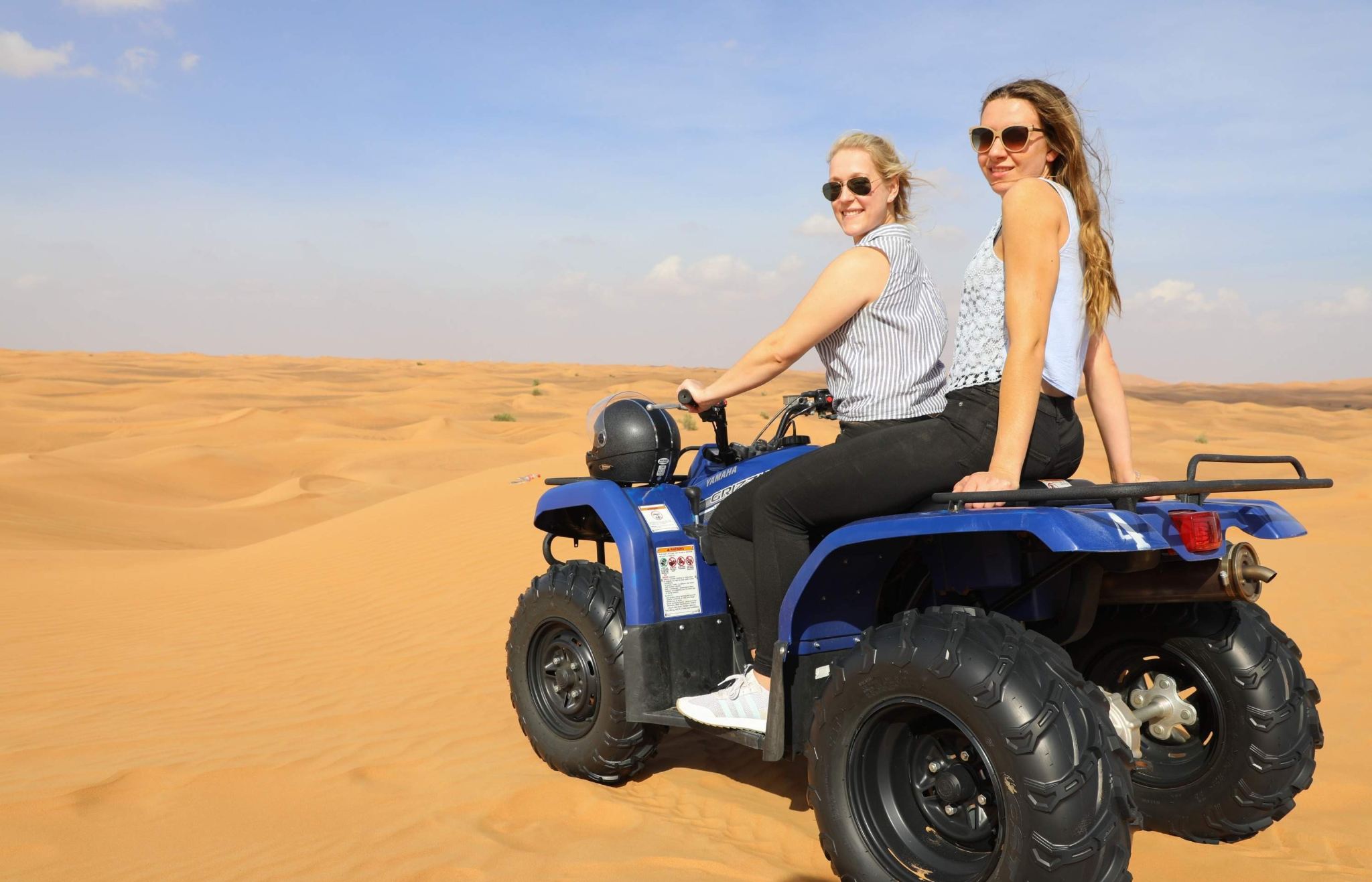 Dubai Desert Safari Adventure [Quad Biking + City Hotel Pickup + Camel Riding + Sunset Photography + BBQ Dinner]