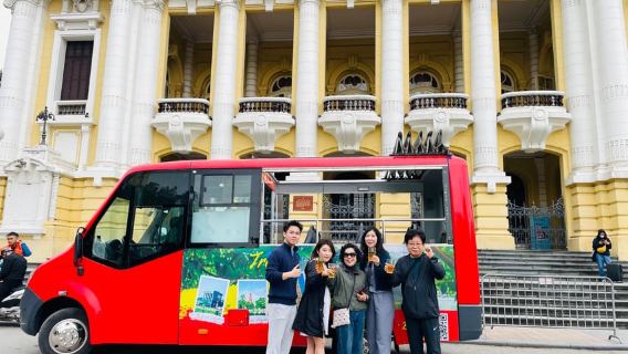 Xe buýt bia thủ công độc quyền Hà Nội: Tour tham quan văn hóa