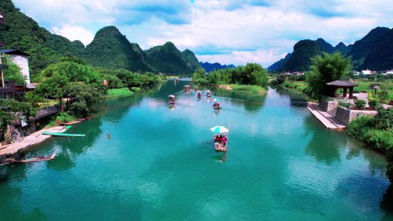 Excursion d'une journée à Guilin : rivière Yulong, pont Yulong et colline de la Lune (charter + billets)