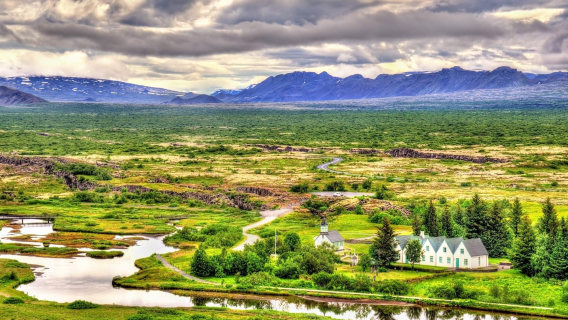 Однодневный тур "Золотое кольцо Исландии" [Национальный парк Тингвеллир + гейзер Строккюр + водопад Гюдльфосс]