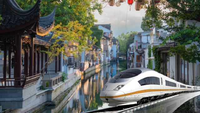 ซูโจว สวนจัวเจิ้ง & ถนนประวัติศาสตร์ของถนนปิงเจียง & เขาเนินเสือ และรถไฟความเร็วสูงไปหนานจิง