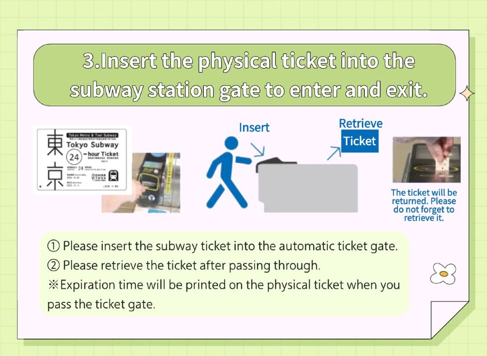 Official Ticket] Tokyo Metro 24/48/72 Hour Pass [Physical Ticket