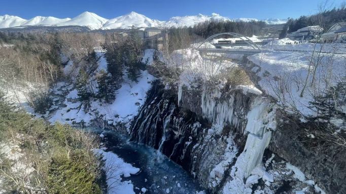 Asahiyama Zoo and Panoramic Flower Gardens Shikisai-no-oka winter